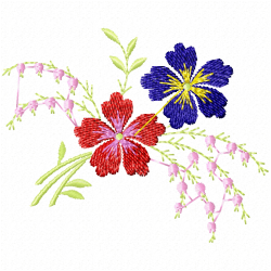 Flowers And Tree Embroidery Design 2 Flowers And Tree Embroidery Design 2